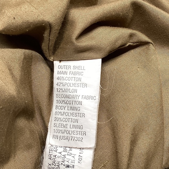 Zara Basic Women's Olive Jacket Size Small - Picture 11 of 11